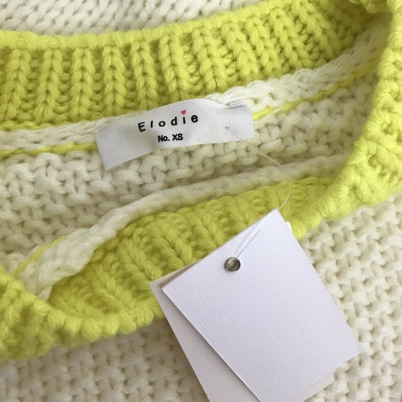 Elodie Chunky Knit Crewneck Sweater New - Picture 3 of 6